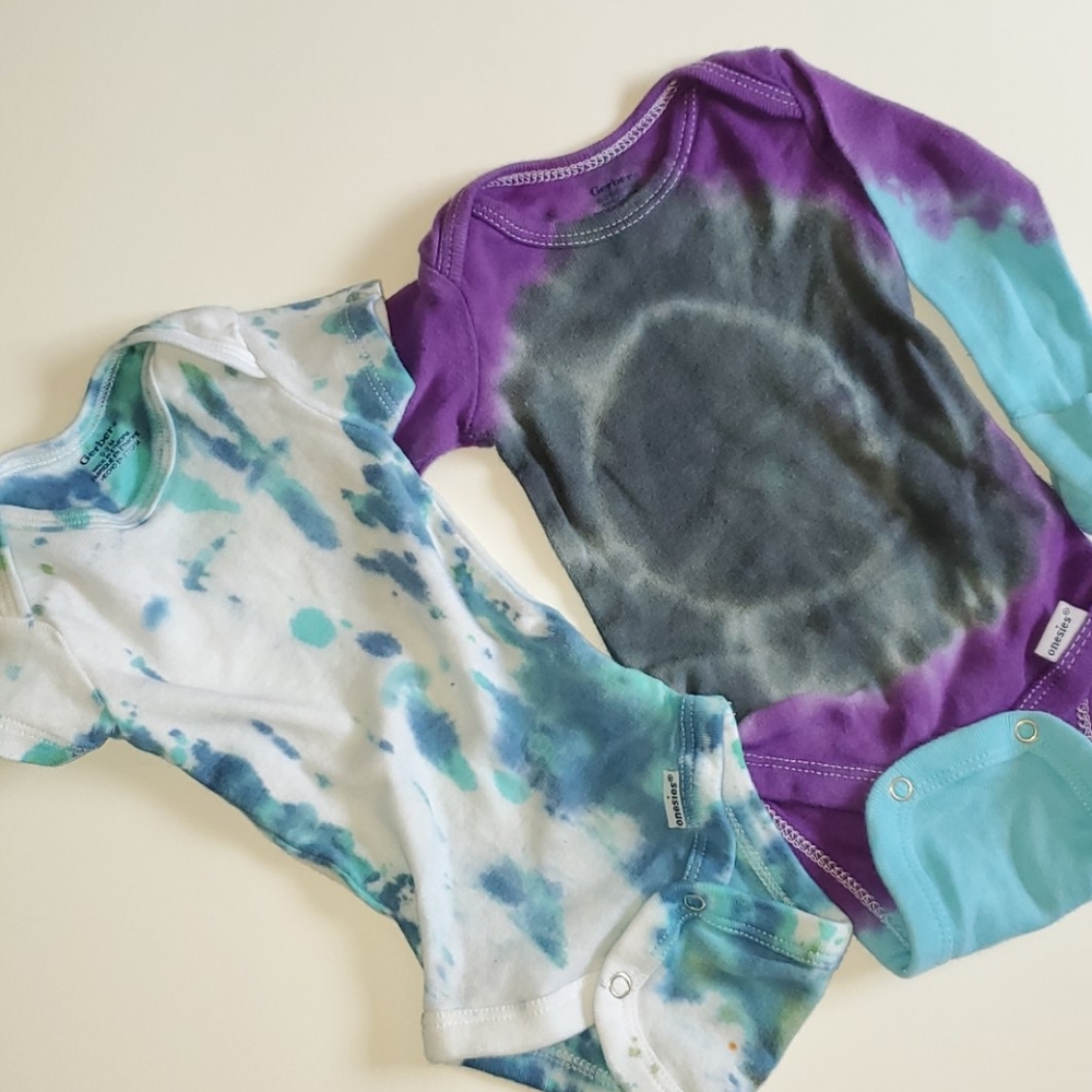 Tye dye onesies